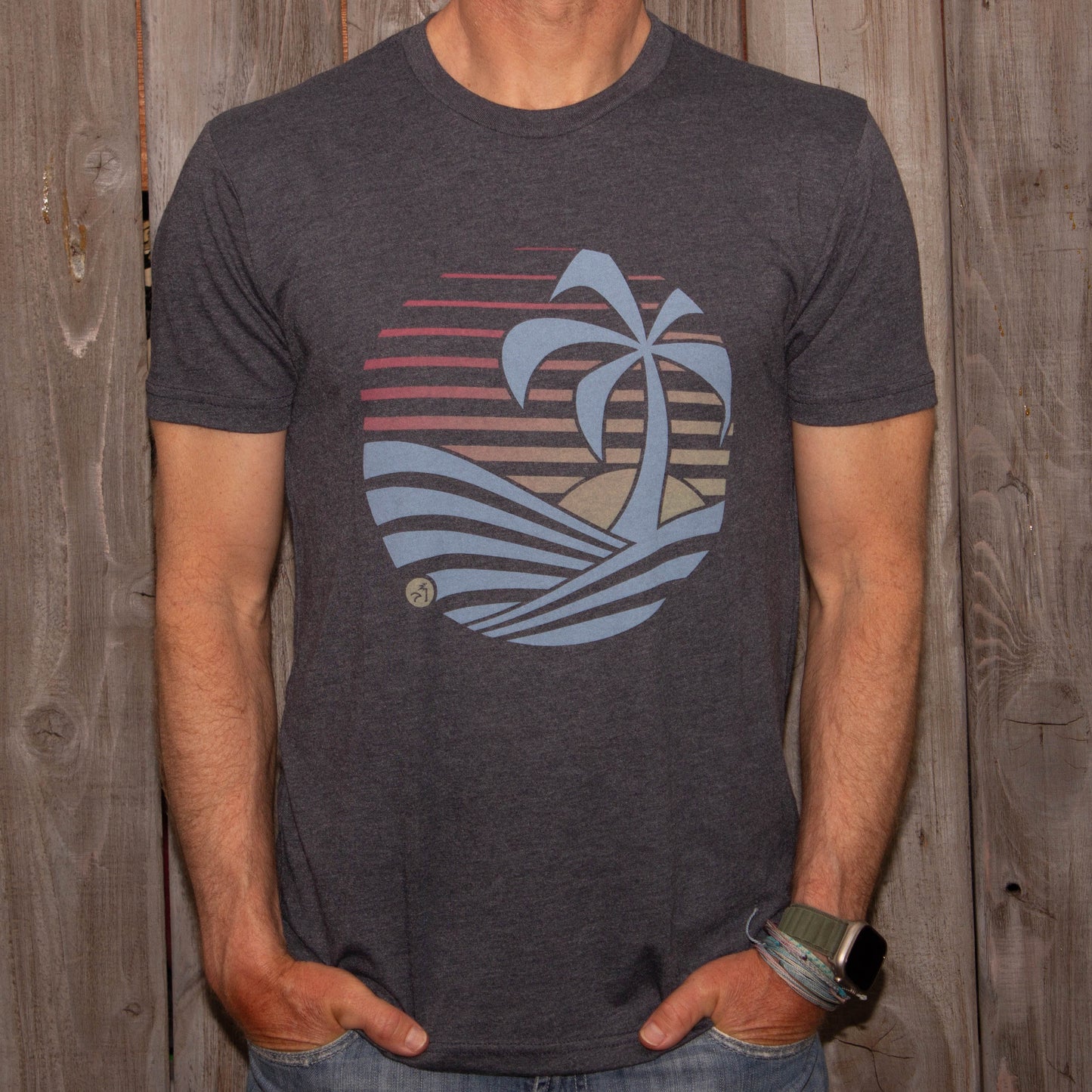 Sunset Tee - Navy