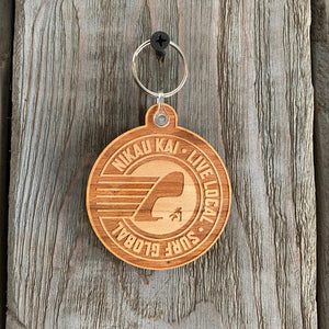 Party Wave - Wooden Keychain