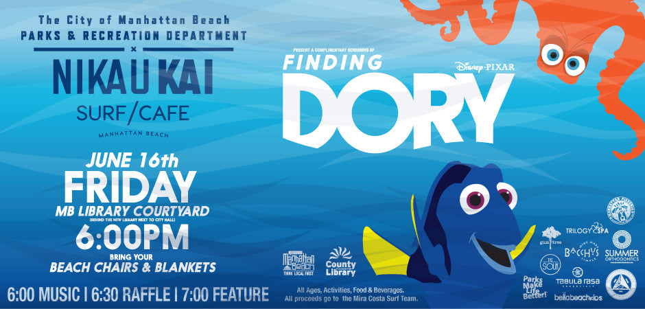 Nikau Kai & The City of Manhattan Beach's Annual Summer Movie Series