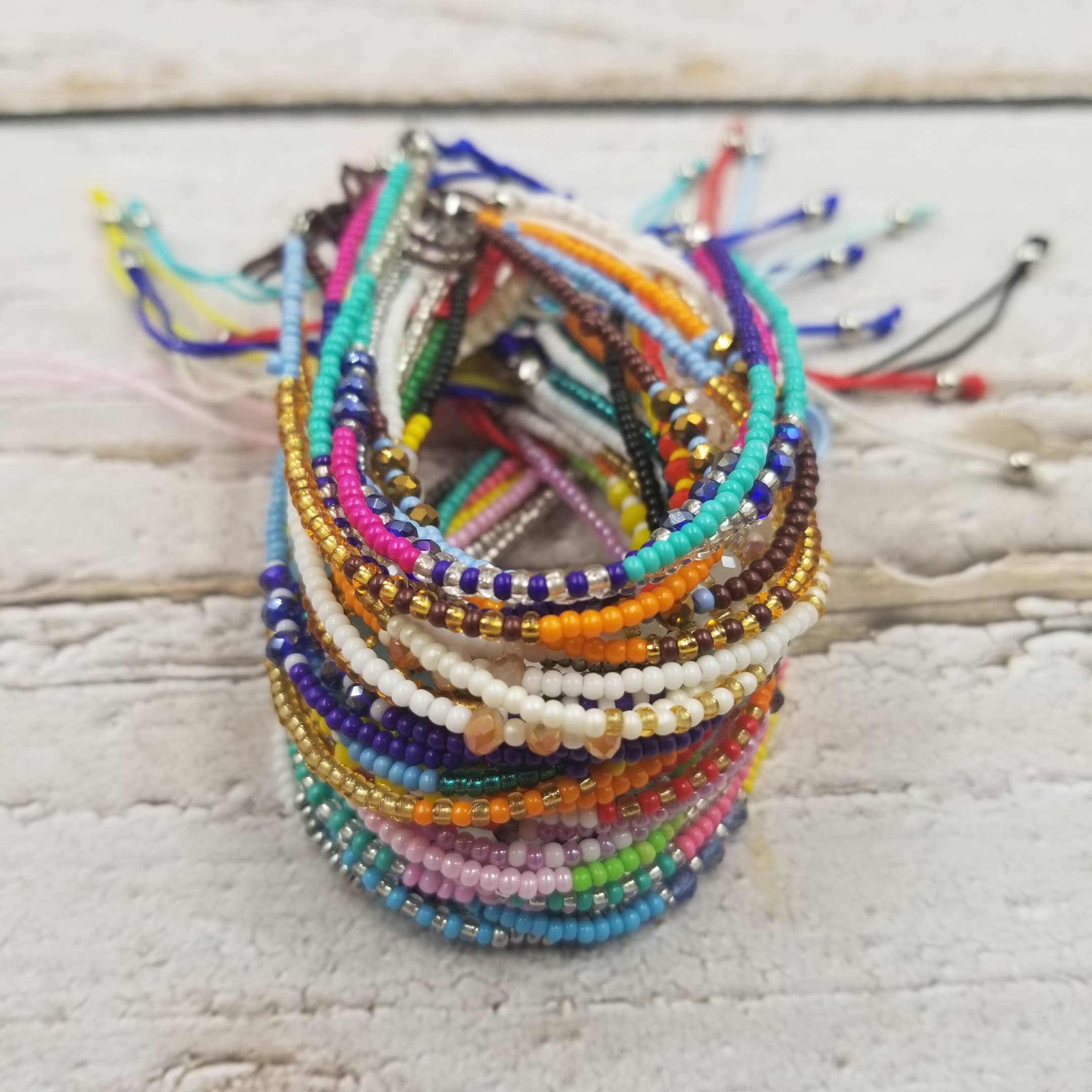 Boho Layered Colorful Beads Bracelet: NO.1