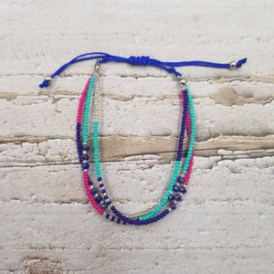 Boho Layered Colorful Beads Bracelet: NO.1