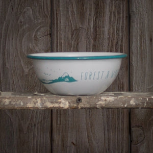 Forest And Waves - Enamelware Bowl
