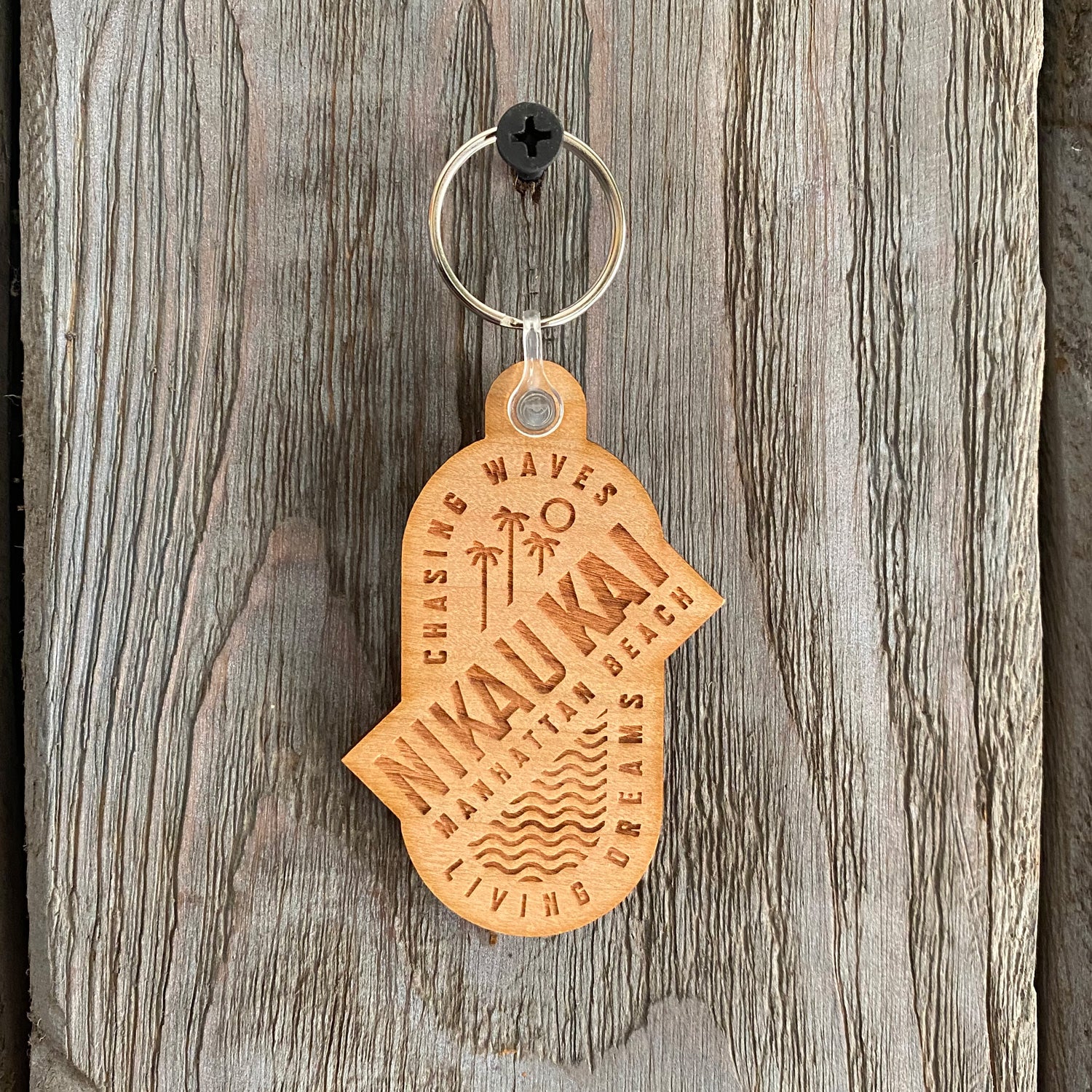 Wind Swell - Wooden Keychain