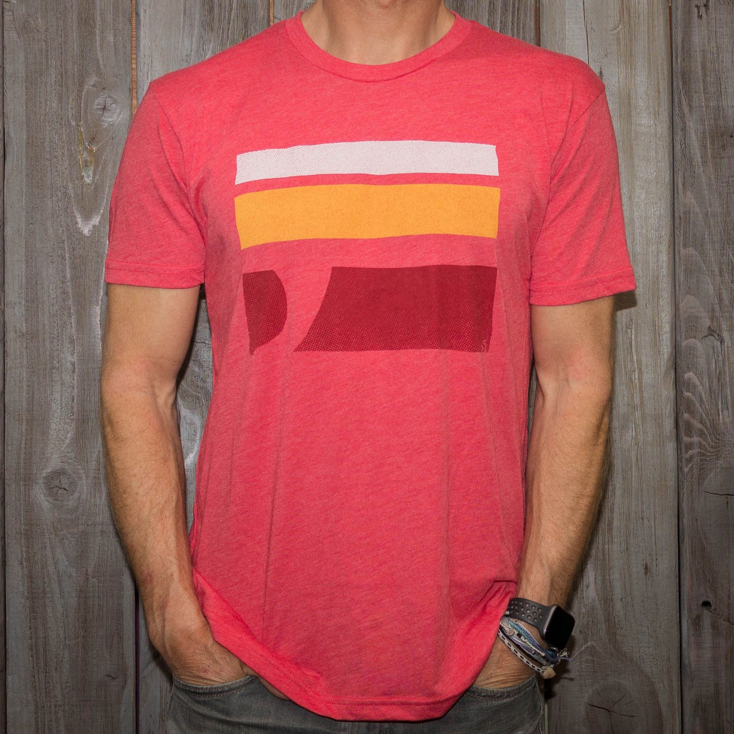 Single Fin Tee - Red