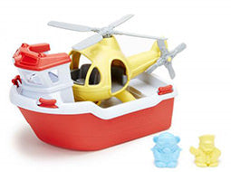 Green Toys - Rescue Boat & Heli Set